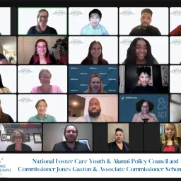 National Foster Care Youth & Alumni Policy Council with Commissioner Jones-Gaston & Associate Commissioner Schomburg(1).jpg