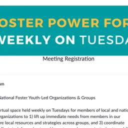 Foster youth in action Foster Power Forum